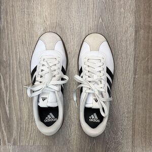 Adidas Classic White and Black Trainers